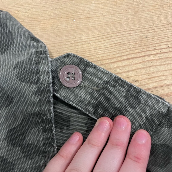 Ellison Olive Leopard Print Military Jacket - Picture 4 of 6